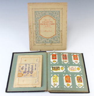 An album of various cigarette cards and an album of Wills cigarette cards and ditto Players Kings and Queens of England