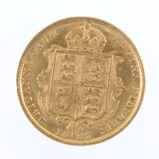 A half sovereign 1887