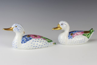 Two Portuguese figures of ducks 20cm 