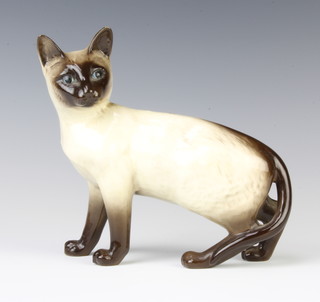 A Beswick figure of a standing Siamese cat 16cm 
