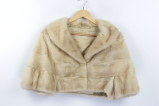 A lady's blonde mink short jacket 