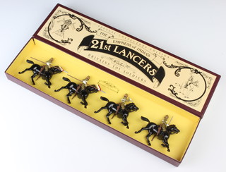 A set of Britains model soldiers no. 8807 21st Lancers, boxed