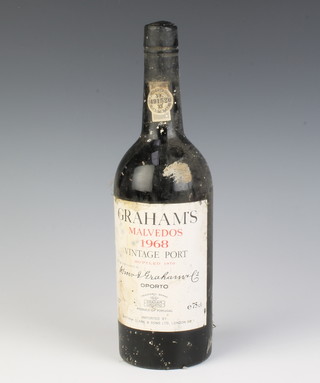 A bottle of 1968 Graham's Malvedos vintage port