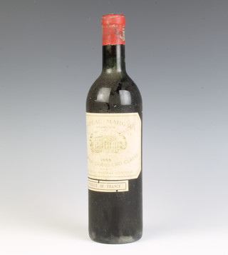 A bottle of Chateau Margaux Grand Vin Premier Grand Cru 1955 