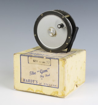 A Hardy Gem fly fishing reel 3 5/8" in original box 