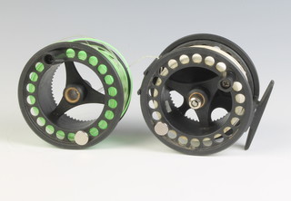 A Compo 69 large Arbor Danish fly fishing reel with spool 