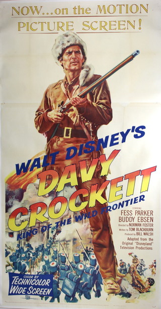 Walt Disney's Davy Crockett "King of the Wild Frontier" movie poster   