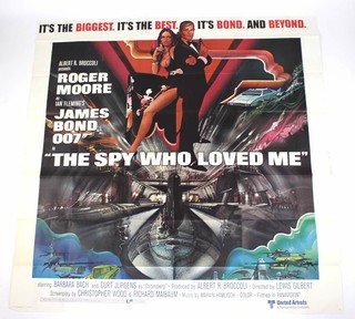 The Spy Who Loved Me (1977), an International six sheet movie poster 77" x 79" in two halves 