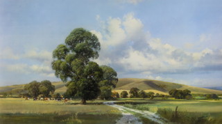 Frank Wootton (1911-1998), limited edition print, signed in pencil, "The South Downs in Summer" no.246/850 36cm x 60cm 