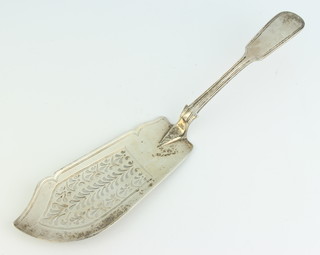 A William IV silver fish slice, London 1837, 168 gr 