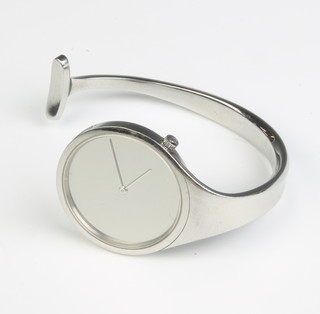 A Georg Jensen stainless steel wristwatch 