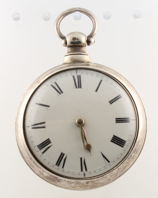A silver keywind pocket watch London 1829 