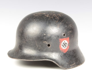 A German style steel helmet (no liner)