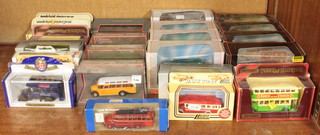 Eight Exclusive first edition model motor coaches, 4 Corgi motor coaches/buses and a collection of other model buses 