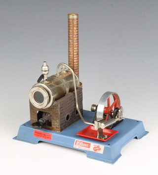 A Wilesco stationary steam engine 