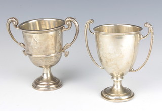 Two silver presentation trophies London 1926, 213 grams 