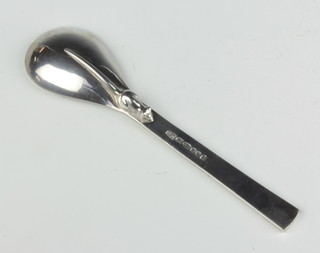 A Guild of Handicraft silver 'rat tail' spoon with rat on reverse of bowl by George Henry Hart London 1938, 55 grams