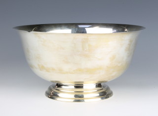 A Gorham sterling silver flared neck bowl 23cm, 730 grams