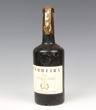 A bottle of 1966 Ferreira vintage port 