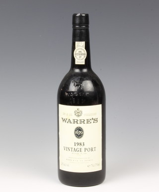 A bottle of 1983 Warre's vintage port