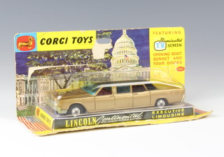 A Corgi Toys no. 262 Lincoln Continental executive limousine with illuminated TV, boxed 