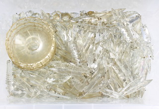 A large quantity of cut glass lozenges 
