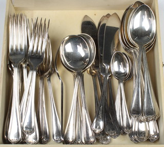 A quantity of plated cutlery for 6 