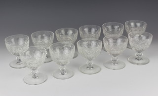 Eleven Waterford Crystal Colleen pattern champagne coupes 9cm 