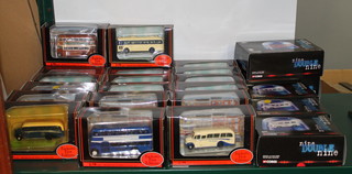 20 Exclusive first edition model motor coaches and omnibuses, 4 Corgi limited edition 999 model fire engine and ambulances