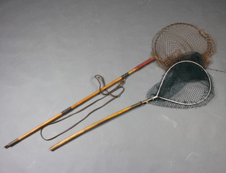 2 Edwardian trout fishing landing nets