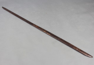 An African hardwood stave 164cm x 4cm 