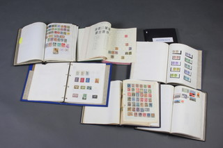 A New Imperial stamp album of GB and Commonwealth stamps Victoria to George VI, a collection of Australian stamps and 5 albums of world stamps