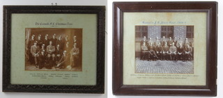 Of footballing interest, a pair of black and white group photographs - The Casuals FC Xmas Tour 1900-1901 and The Casuals Christmas Tour 1902-1903 21cm x 27cm 