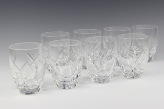 A set of 8 Waterford Crystal glass tumblers designed by John Rocha 