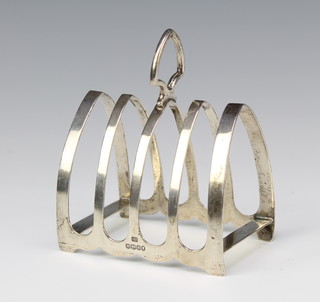 A silver 5 bar toast rack of arch form Sheffield 1936, 110 grams