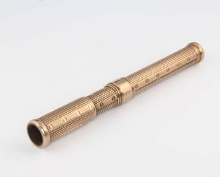 A gold plated Morden and Co propelling pencil 