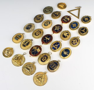 A quantity of Masonic Past Provincial Grand Officers collar jewels