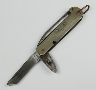 Thomas Turner and Company of Sheffield, a First World War 3 bladed jack knife with marlin spike, blade and tin opener marked Encore T Turner and Co. 
