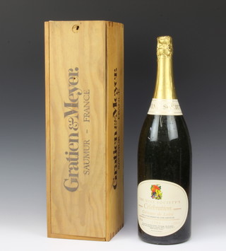 A 300 cl Jeroboam bottle of The Wine Society Celebration Cremant De Loire 1986 
