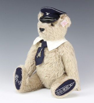 A limited edition Steiff teddy bear, Captain Mach "The Concorde Bear", complete with certificate
