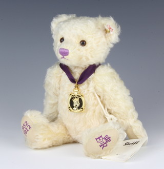 A Steiff 2012 Diamond Jubilee teddy bear with articulated limbs 27cm 