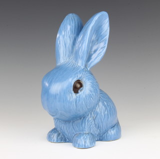 A blue Sylvac rabbit 1028 with original label 27cm  