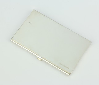 A modern silver card case, 58 grams