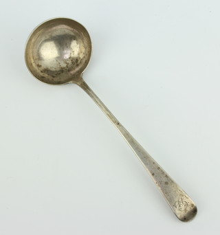 A Georgian Scottish silver ladle with Edinburgh mark 67 grams 