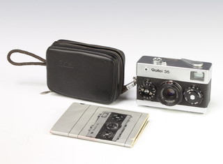 A Rollei 35 camera complete with instructions 