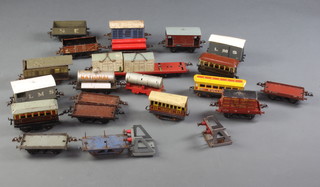 A quantity of various Hornby O gauge rolling stock 