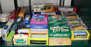 A Corgi limited edition original omnibus tamar link boxed set, ditto Harris and Miner final chapter set boxed, ditto Island Transport set  boxed, a Hauliers and Renown set boxed and other model cars 
