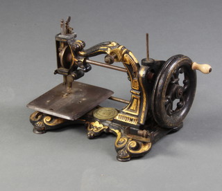 A W Bezant of Widemarsh St. Little Hereford manual sewing machine, dated 1873  
