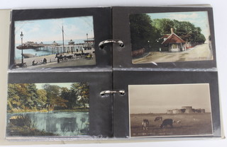 Ninety Eight black and white and coloured postcards of Sussex scenes