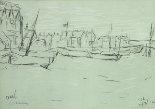 Laurence Stephen Lowry RBA RA (1887-1976), a signed Fine Art Trade Guild proof print, Deal. LSL. 24/9/12, signed in ballpoint pen and dated 1973 by Venture Prints Ltd, limited edition of 850 18cm x 25cm 